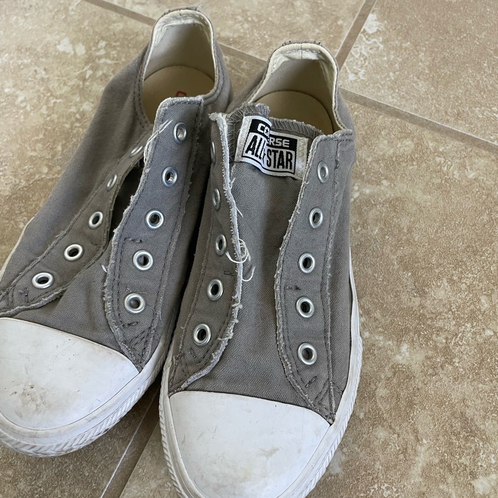 Converse Gray Slip-On Sneakers